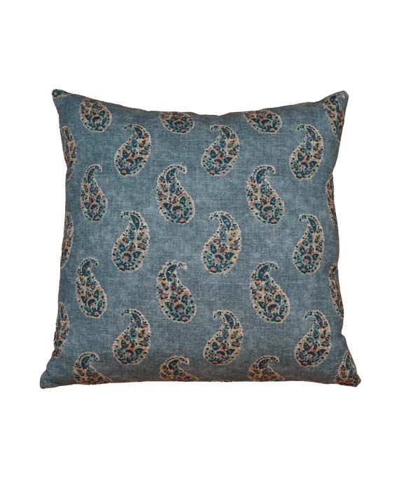 GP & J Baker Kuddfodral Patola Paisley Blue 50x50 cm