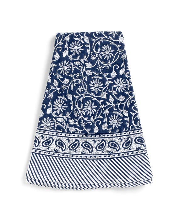 Chamois Duk Margerita Navy Blue Rund 160cm