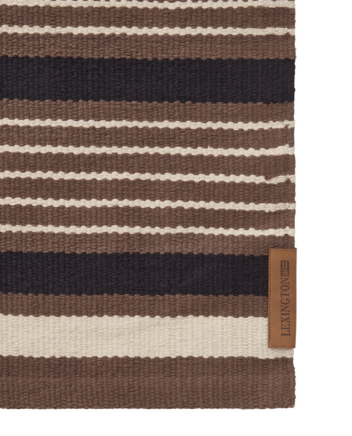 Lexington randig matta beige/Dk gray
