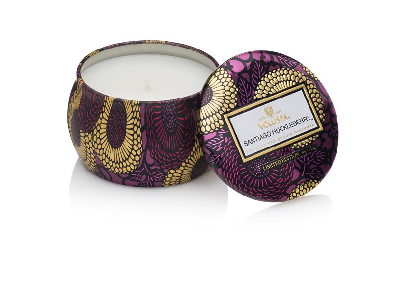 Voluspa Tin Candle Santiago Huckleberry