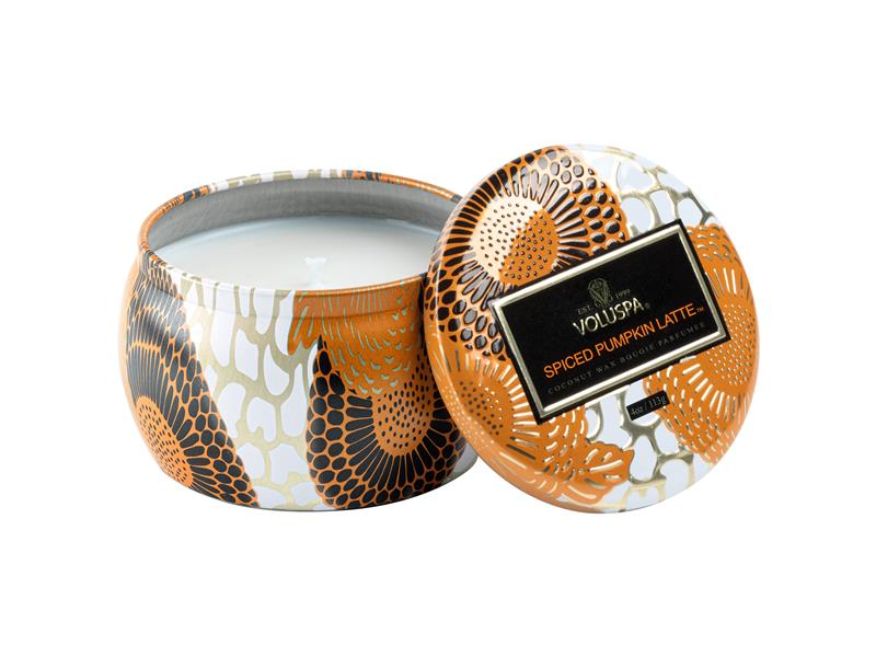 Voluspa Tin Candle Spiced Pumpkin Latte