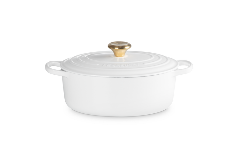 Le Creuset gryta oval 27 vit
