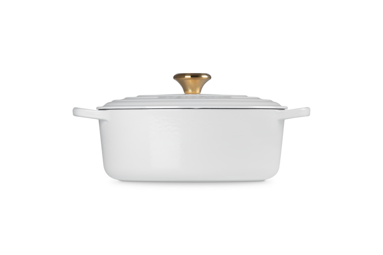 Le Creuset gryta oval 27 vit