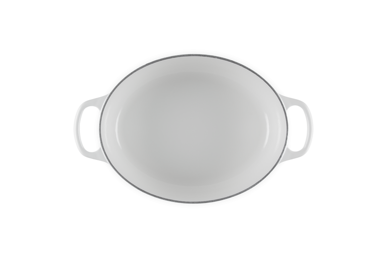 Le Creuset gryta oval 27 vit