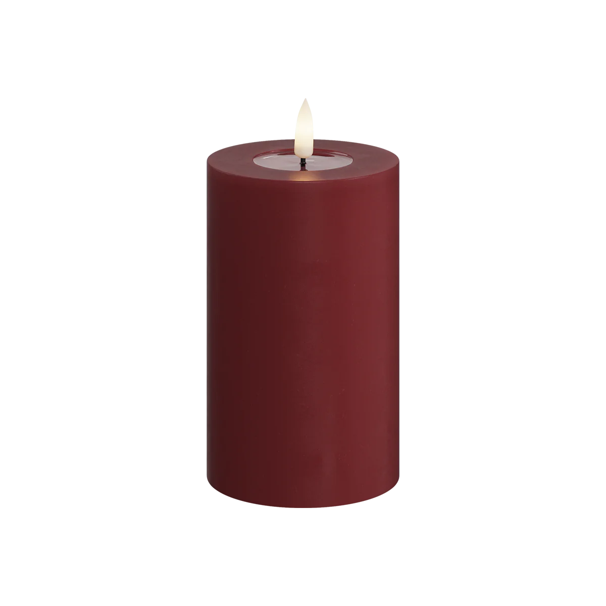 LED blockljus i bordeaux från Deluxe Homeart