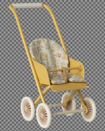 Maileg Stroller Micro Yellow