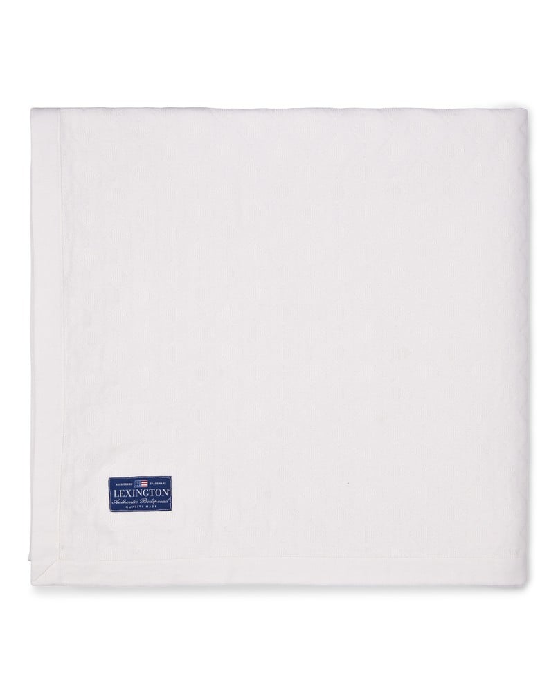 Lexington Överkast Diamond Jacquard White
