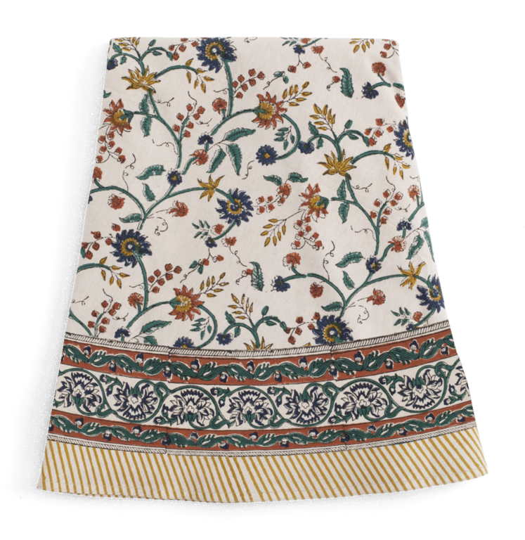 Chamois Rund Duk Samode Ochre/Blue/Green