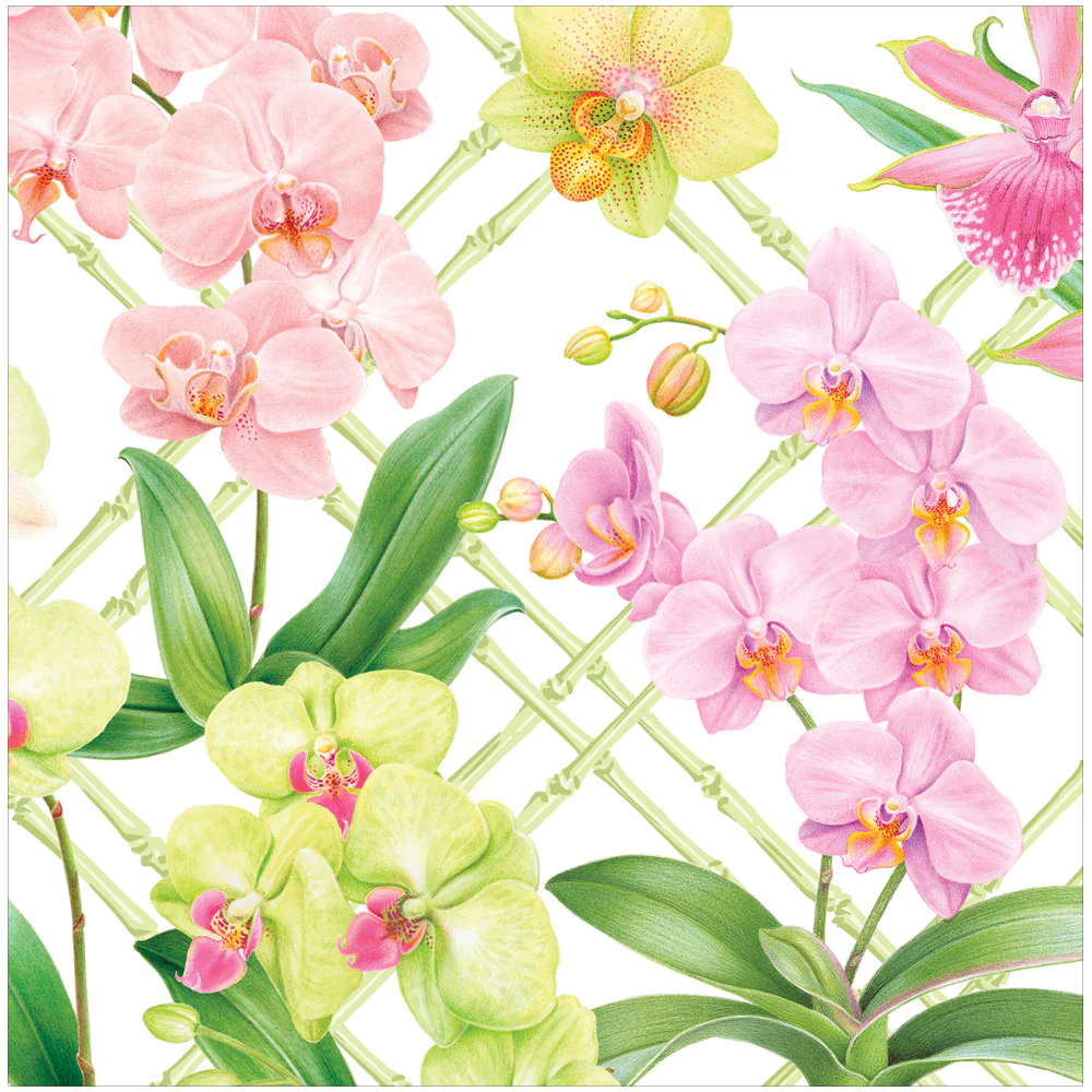 Caspari Servetter Orchid Conservatory