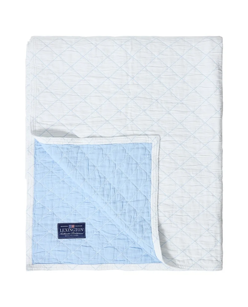 Lexington Överkast Jacquard Ekologisk Bomull Vit
