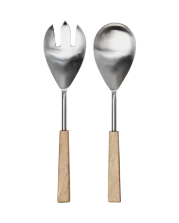 Affari Salladsbestick Nico Natur/Silver