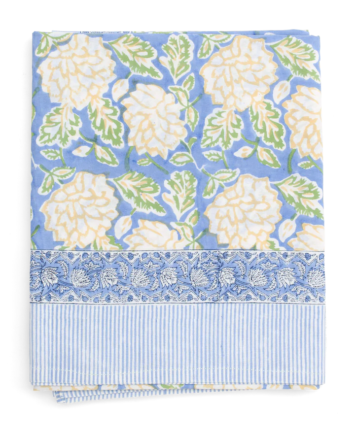 Chamois Duk Dahlia Blue/Yellow