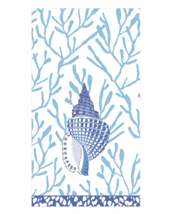Caspari Servetter Shell Toile Blue