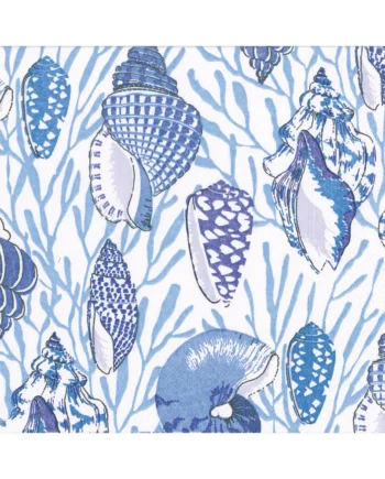 Caspari Servetter Shell Toile Blue