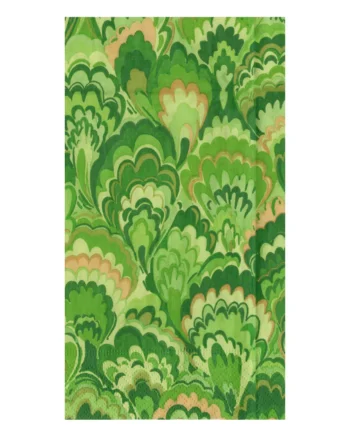 Caspari Servetter Marbled Ceramica Green