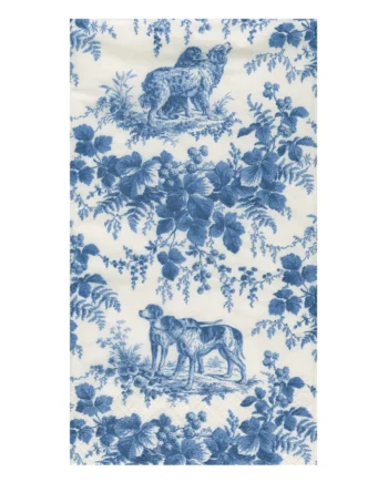Caspari Servetter Hunting Toile Blue