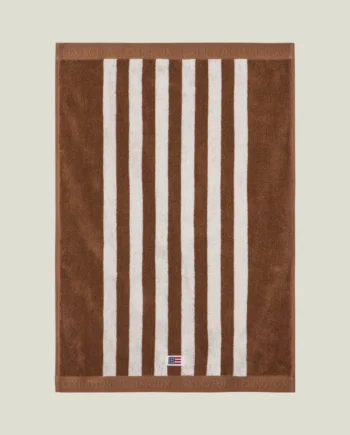 Lexington Striped Towel Fudge/Snow White