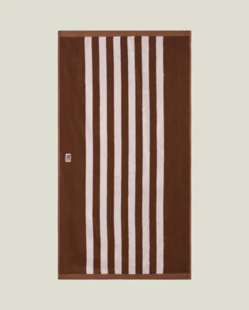 Lexington Striped Towel Fudge/Snow White