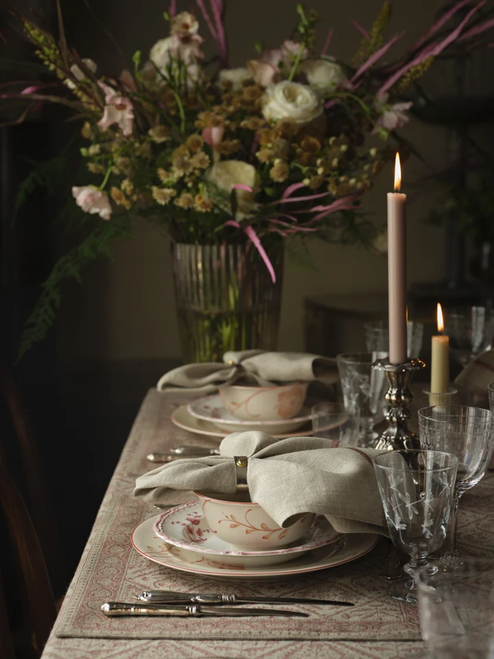Chamois Linne Duk Jaipur Old Rose
