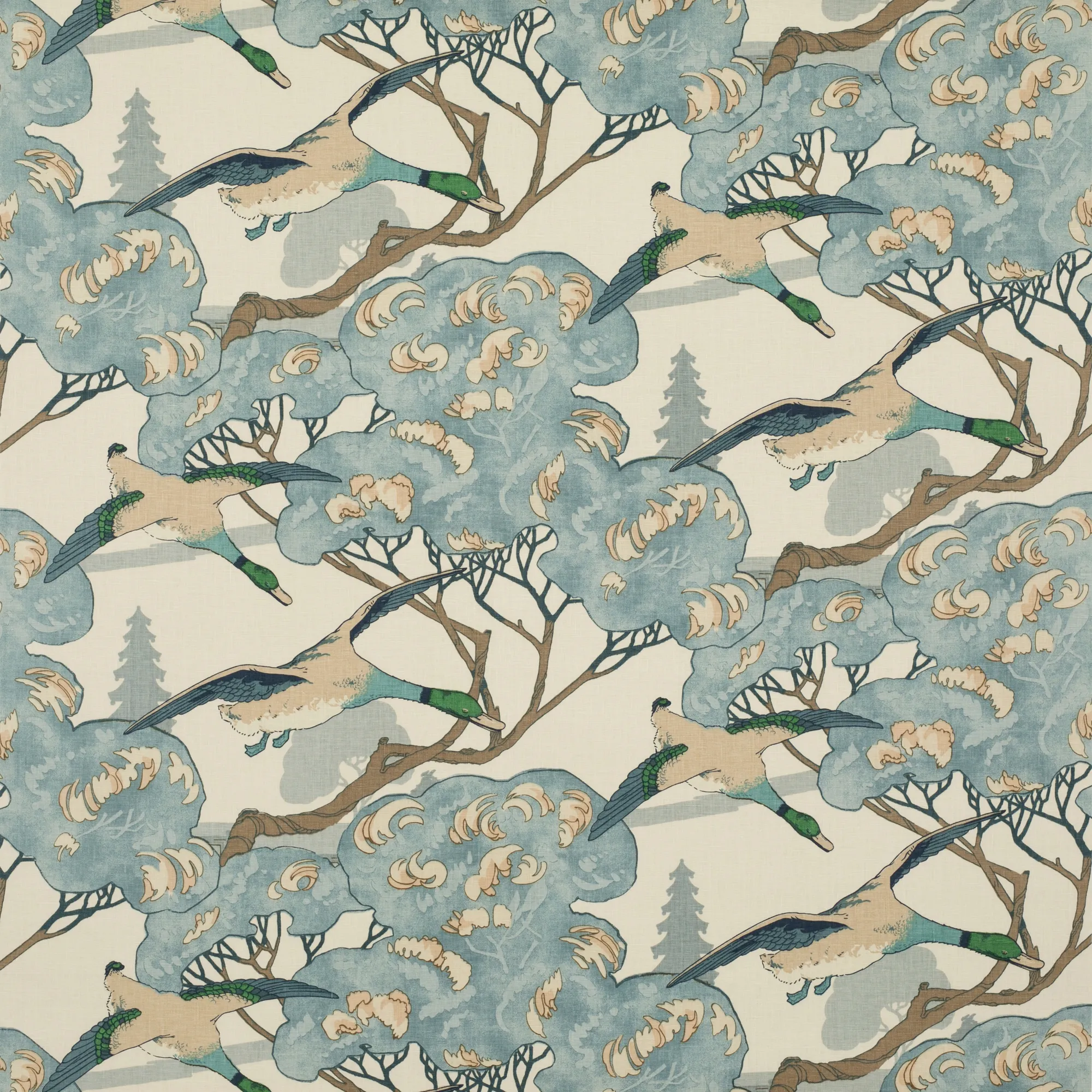 Mulberry Kuddfodral Flying Ducks Blue