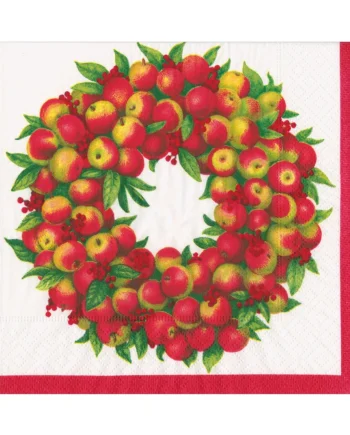 Caspari Servett Apple Wreath