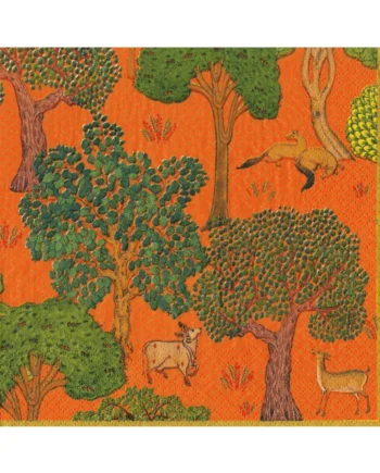 Caspari Servett Arcadian Forset Orange