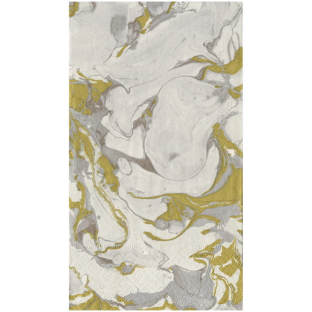Caspari Servetter Marbled Quartz