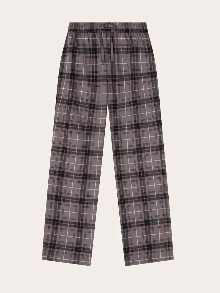 Lexington Teens Flanell Pyjamasbyxor Grå Multirutig