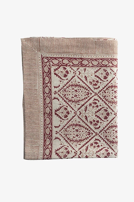 Chamois Linne Duk Jaipur Red
